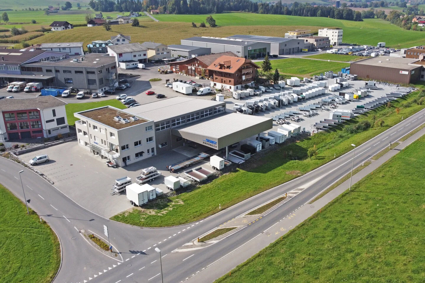 Firmengelände Sigrist Anhänger GmbH Ruswil